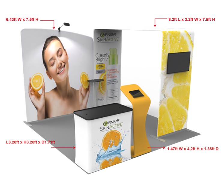 10ft Custom Smart Fit Trade Show Booth E06