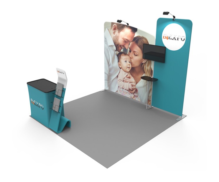 10ft Custom Smart Fit Trade Show Booth 13
