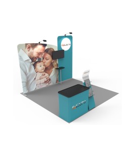 10ft Custom Smart Fit Trade Show Booth 13