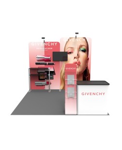 10ft Marketing Booth Display Smart-Fit Media EB