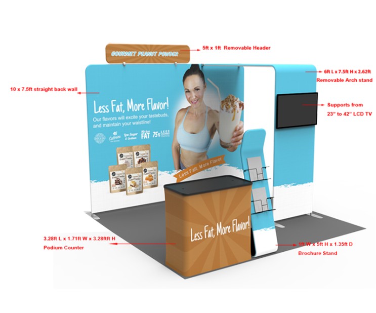 10ft Booths & Exhibit Solutions Smart-Fit EM