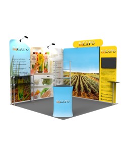 10ft Custom Smart Fit Trade Show Booth ET