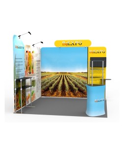 10ft Custom Smart Fit Trade Show Booth ET
