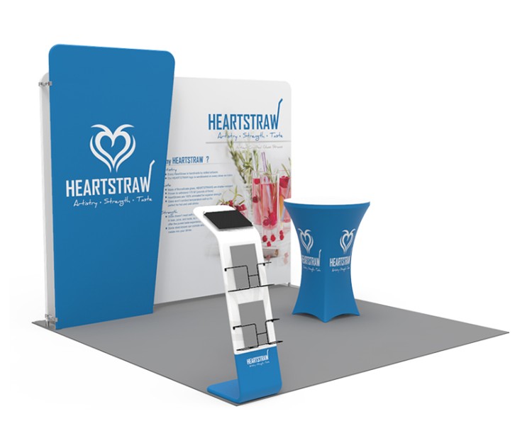 10ft Custom Smart Fit Trade Show Booth EN