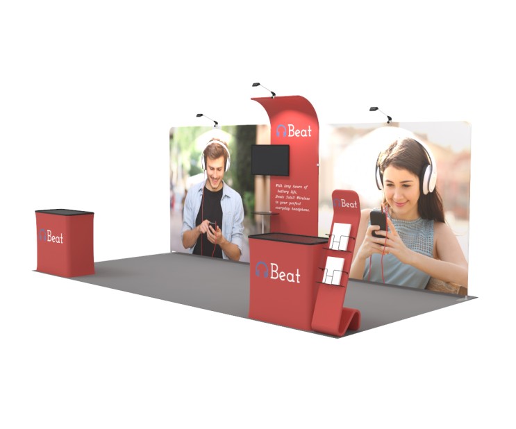 20ft Custom Smart Fit Trade Show Booth 5