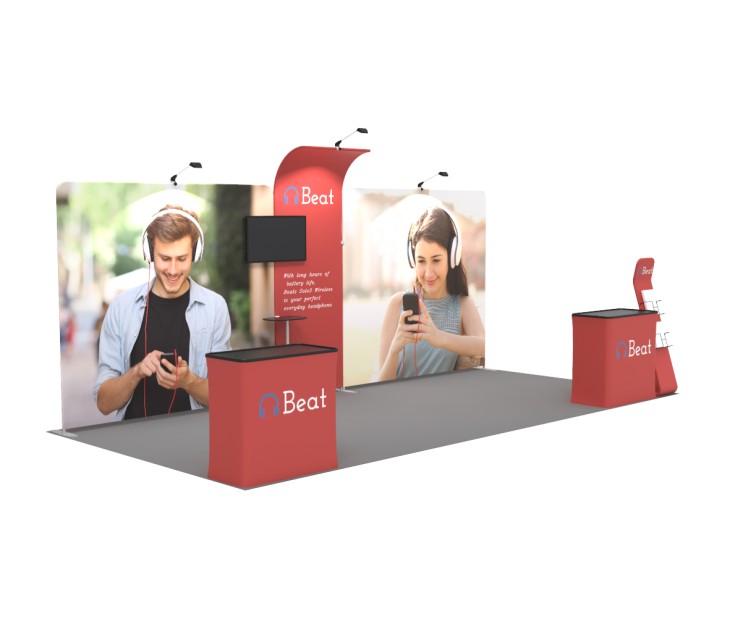 20ft Custom Smart Fit Trade Show Booth 5
