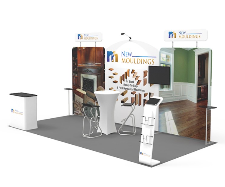 20ft Custom Smart Fit Trade Show Booth E06