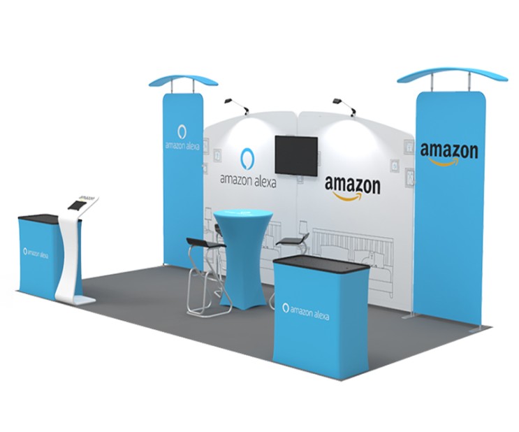 20ft CustomConvertible Smart Fit Trade Show Booth E07