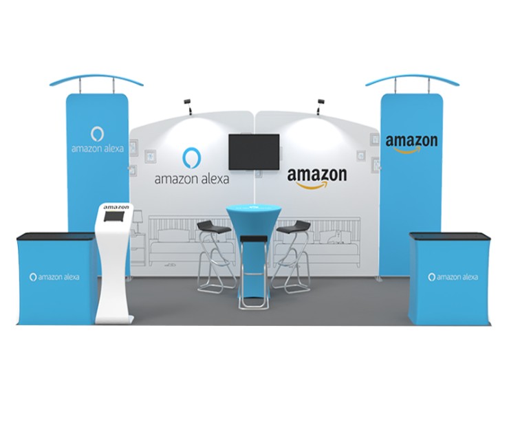 20ft CustomConvertible Smart Fit Trade Show Booth E07