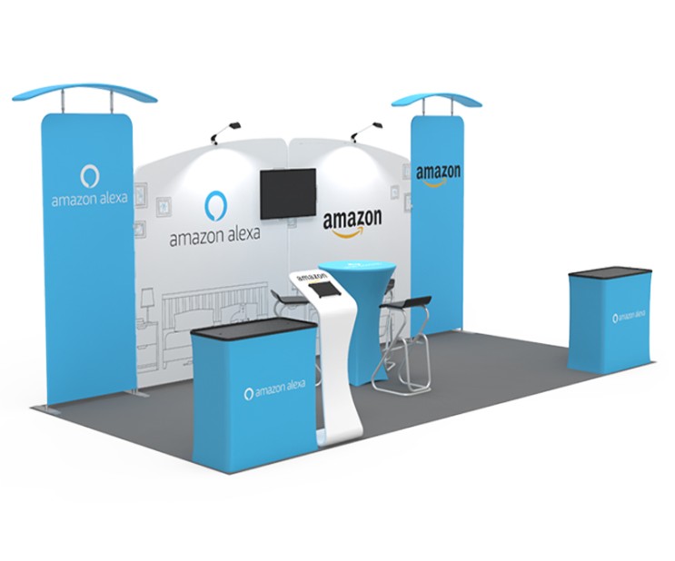 20ft CustomConvertible Smart Fit Trade Show Booth E07
