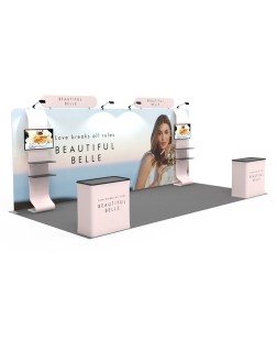 20ft Custom Smart Fit Trade Show Booth EA