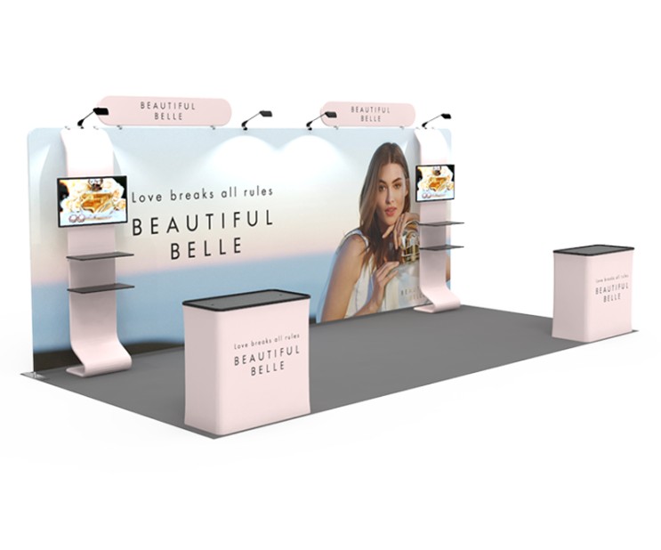 20ft Custom Smart Fit Trade Show Booth EA