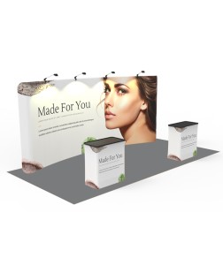 20ft Custom Smart Fit Trade Show Booth EE