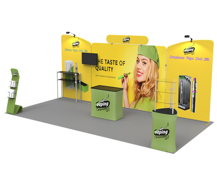 20ft Custom Smart Fit Trade Show Booth EH