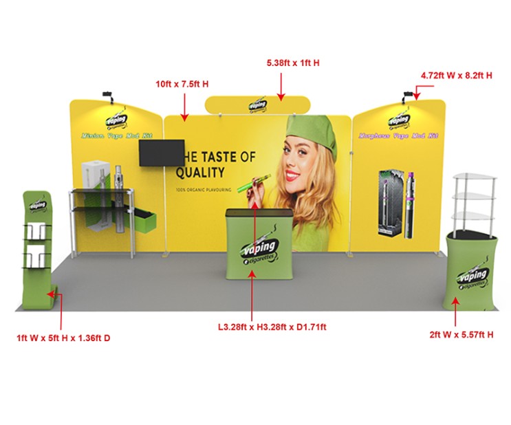 20ft Custom Smart Fit Trade Show Booth EH