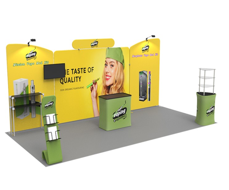 20ft Custom Smart Fit Trade Show Booth EH