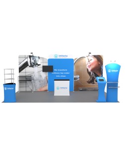 20ft Custom Portable Exhibits Display Media Kit K