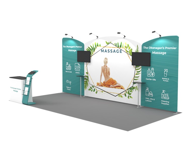 20ft Custom Smart Fit Trade Show Booth E02
