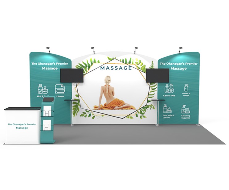 20ft Custom Smart Fit Trade Show Booth E02