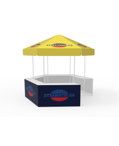 Outdoor Advertising 10 x 10ft Hexagonal Dome Kiosk