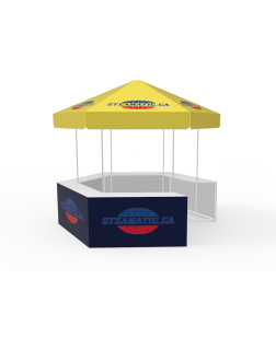Outdoor Advertising 10 x 10ft Hexagonal Dome Kiosk