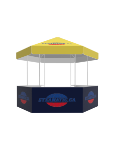 Outdoor Advertising 10 x 10ft Hexagonal Dome Kiosk