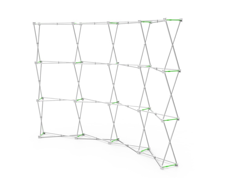 10 x 7.5ft Curved Expanding Pop Up Back wall