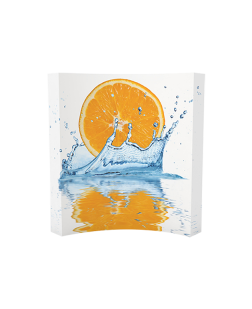 7.5 x 7.5ft Curved Expanding Pop Up Back wall