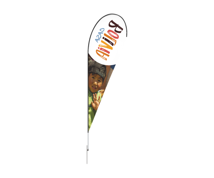 Set of 1 10ft Teardrop Flags with ground spike