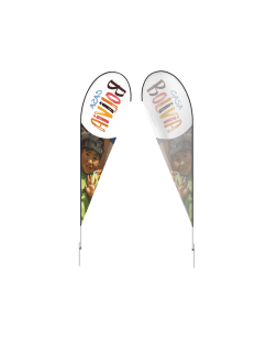 Set of 1 10ft Teardrop Flags with ground spike