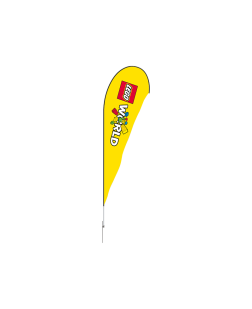 Set of 1 7ft Teardrop Flags with ground spike