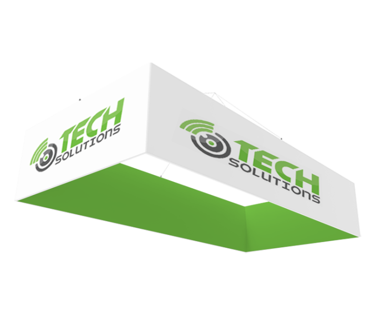Custom Rectangle Trade Show Hanging Banner