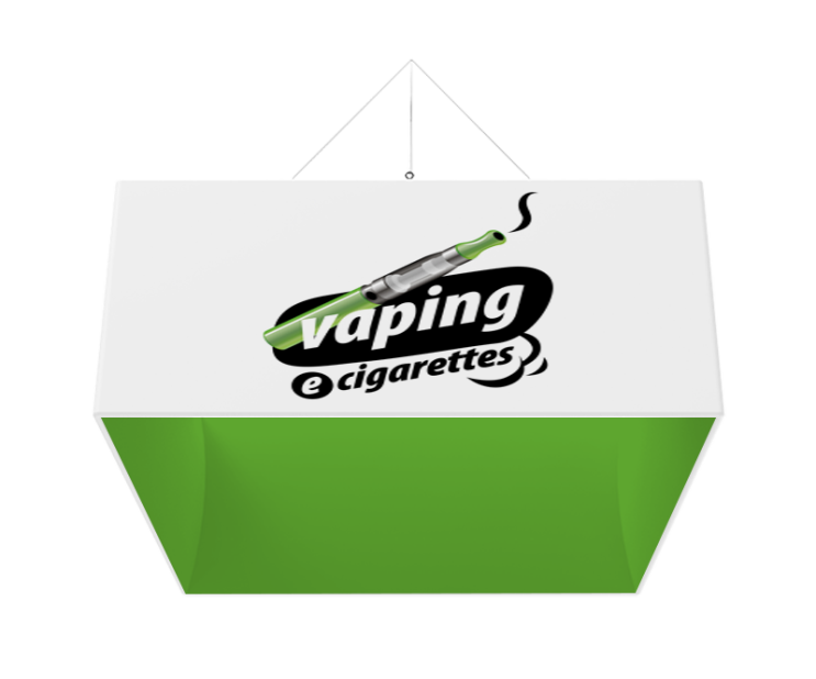 Custom Square Trade Show Hanging Banner