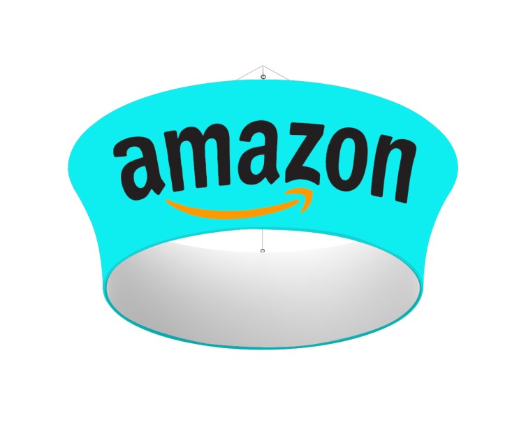 Custom Tapered Circle Trade Show Hanging Banner