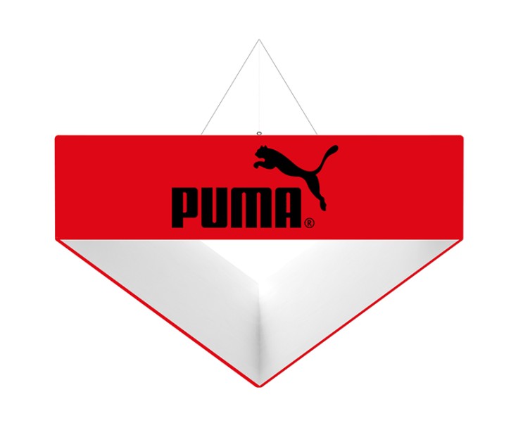 Custom Triangle Trade Show Hanging Banner