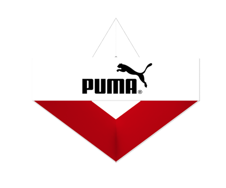 Custom Triangle Trade Show Hanging Banner