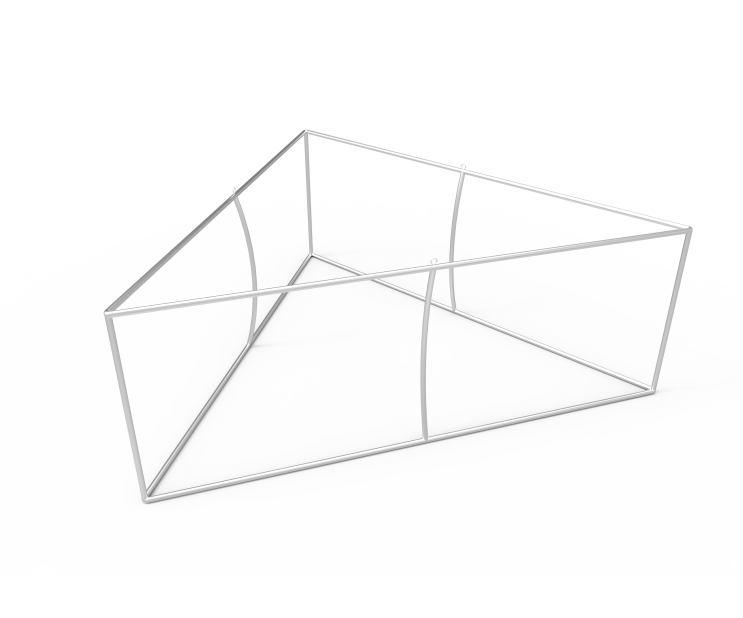 Custom Triangle Trade Show Hanging Banner