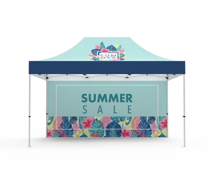 10 x 15ft trade show pop up Tent with back wall