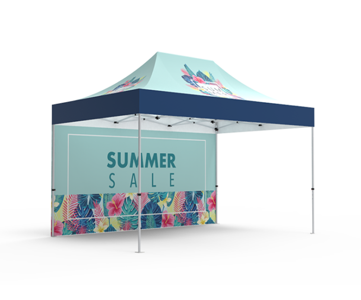 10 x 15ft trade show pop up Tent with back wall