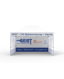 10 x 15ft trade show pop up Tent with 3 full walls