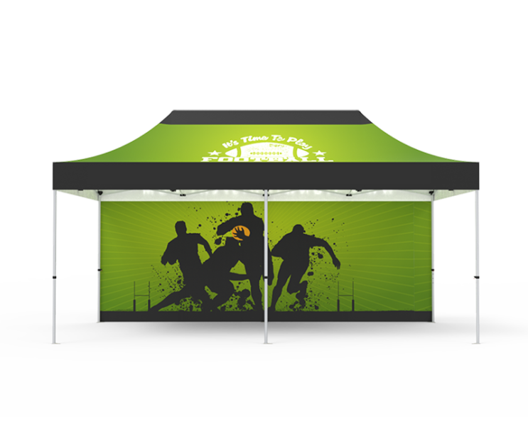 10 x 20ft trade show pop up Tent with back wall