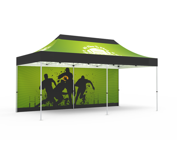 10 x 20ft trade show pop up Tent with back wall