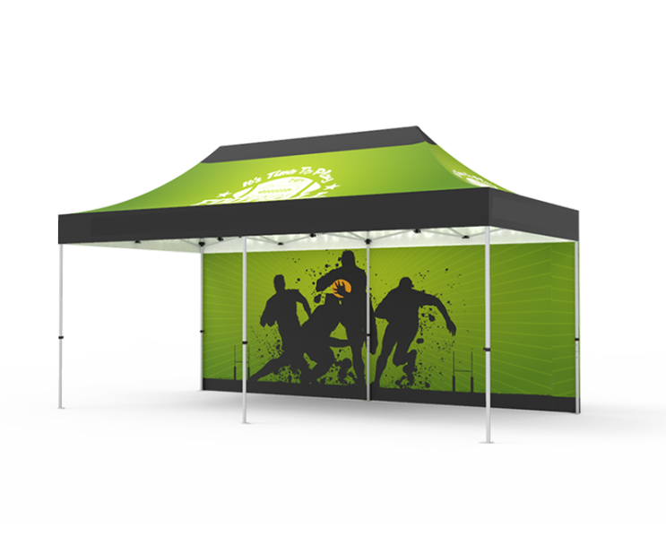10 x 20ft trade show pop up Tent with back wall