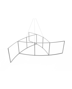 Custom Pinwheel Trade Show Hanging Banner