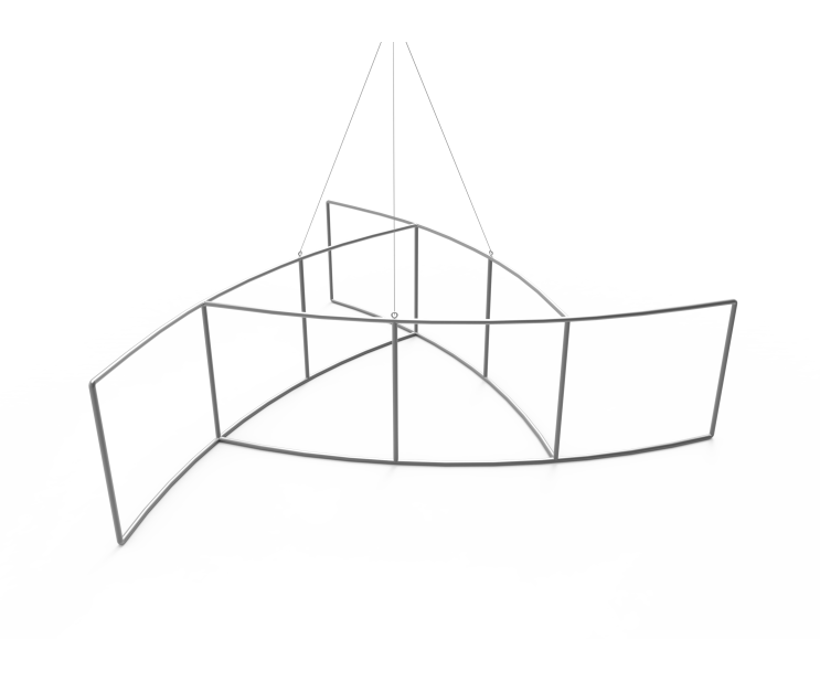 Custom Pinwheel Trade Show Hanging Banner Custom Pinwheel Trade Show Hanging Banner